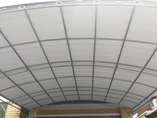 .Garage roof frame