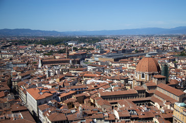Fototapeta na wymiar Firenze or Florence view from top