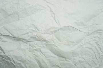 White crumpled paper empty background