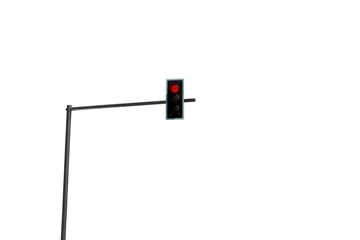 Traffic light isolated on white background