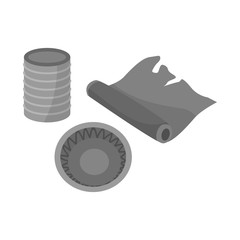 Vector design of plastic and tableware icon. Web element of plastic and rubbish stock symbol for web.