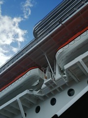 Huge cruise ship on the dock