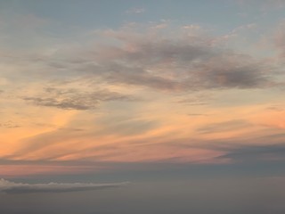 Fototapeta na wymiar Colorful Evening Sky with Clouds