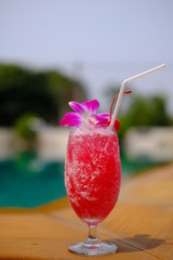 mai tai cocktail in the bar