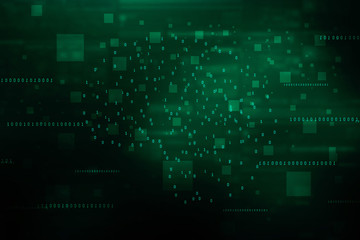 2d illustration Abstract futuristic electronic circuit technology background