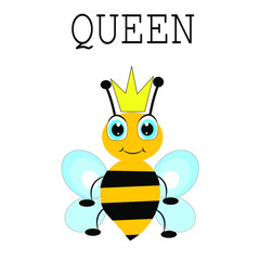 cute bee illustration nursery decor