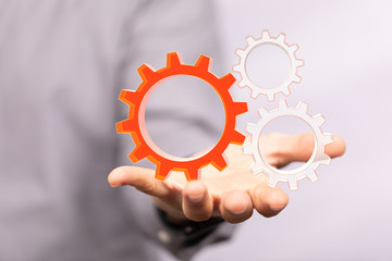 gear Technology setting concept background.