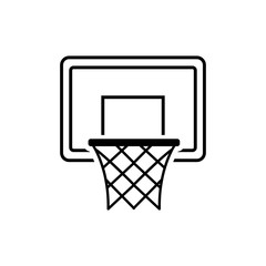 Basketball hoop icon. Vector concept illustration for design. © OLGA