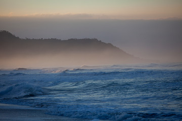 ty mountain sunset over the sea