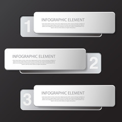 Modern minimal black infographics design element for business presentation. Vector illustration eps 10.