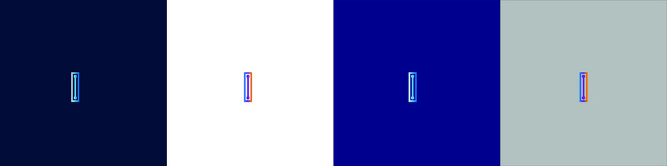 Letter I tech logo icon design. Vector template graphic elements. Technology, digital interfaces, hardware and engineering concepts. Graphic made of circuits