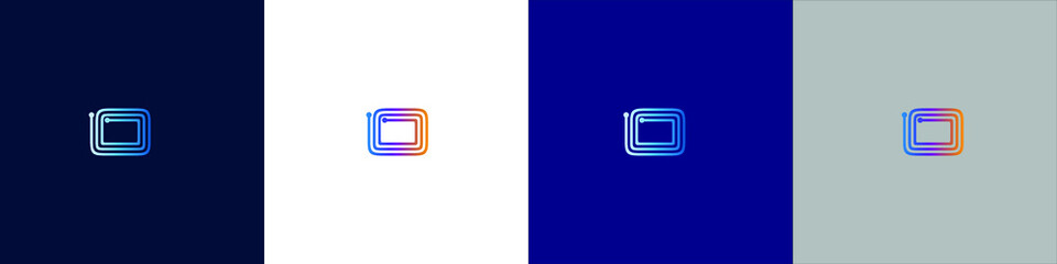 Letter O tech logo icon design. Vector template graphic elements. Technology, digital interfaces, hardware and engineering concepts. Graphic made of circuits