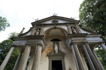 Fototapeta na wymiar Orta San Giulio (NO), Italy - September 02, 2019: Sacro Monte Calvario chapel, Orta, Novara, Piedmont, Italy