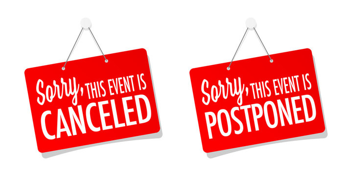 Sorry, this event is canceled or postponed on sticker