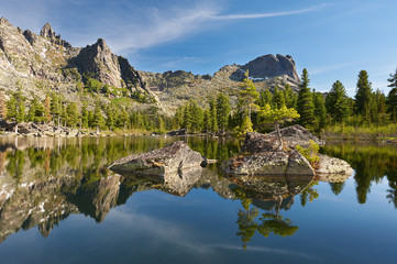Obraz premium Ergaki Ridge Nature Park. Krasnoyarsk region Russia