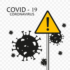 Coronavirus. Coronavirus 2019-nC0V. Stop coronavirus. The defeat of the virus. Vector illustration