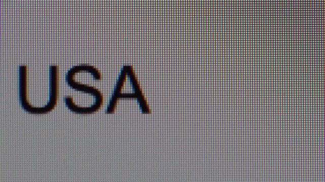 Search Engine, Search for USA, typing in English