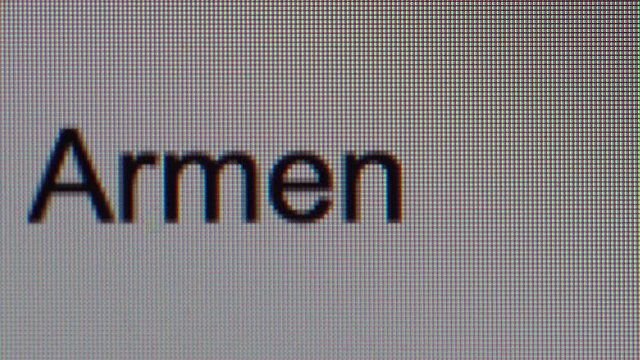 Search Engine, Search For Armenia, typing in English