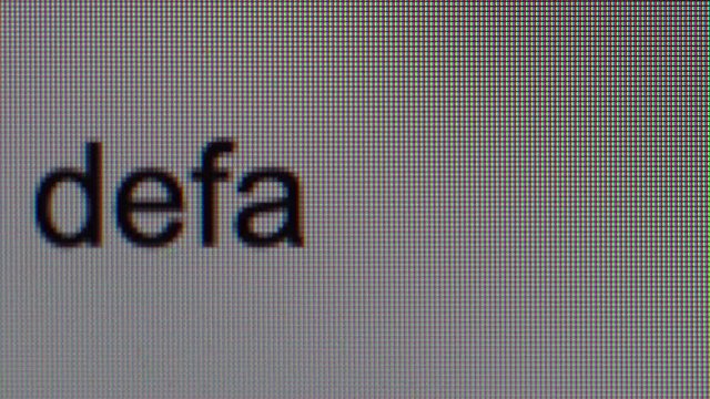 Search Engine, Search for default, typing in English