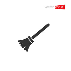 Broom Cleaning Icon Design Vector