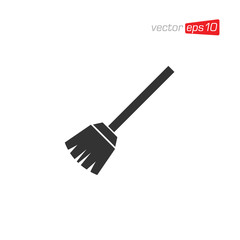 Broom Cleaning Icon Design Vector