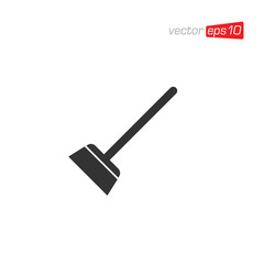 Broom Cleaning Icon Design Vector