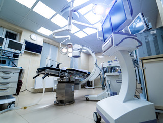 Medical robot. Robotic Surgery. Medical operation involving robot. Minimally invasive robotic...