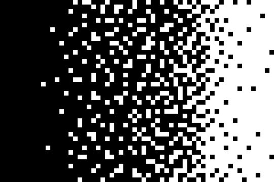 Pixel pattern background halftone effect