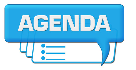 Agenda Blue Lines Comment Symbol 