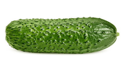 cucumber isolated on white background, clipping path, full depth of field