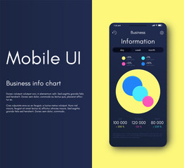 Fototapeta premium Mobile application interface. Ui design, vector illustration