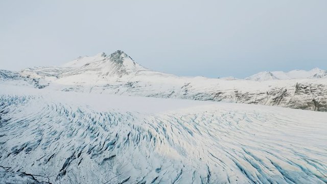 Flying Icelandic Vatnajokull National Park Iceland Drone