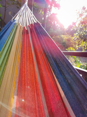 Rainbow colorful hammock