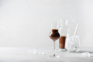 Sweet chocolate liqueur