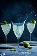 Splash of mojito cocktail