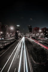 Fototapeta na wymiar Roads of Madrid city