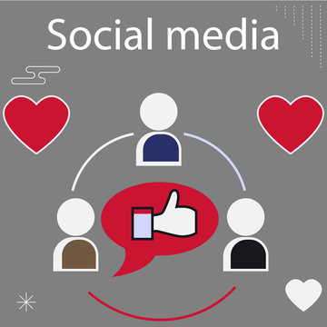 Social media vector icon