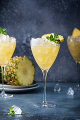 cocktail with pineapple