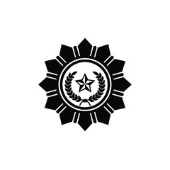 Police sign icon vector