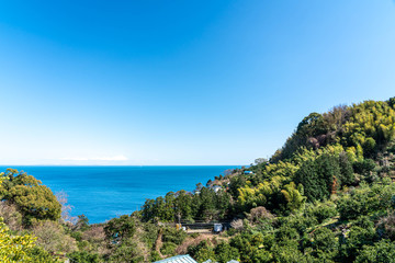 神奈川県 小田原市 根府川から望む相模湾