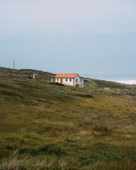 Beach house on Atlantic coastline in northern Spain