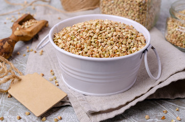 Green buckwheat grains