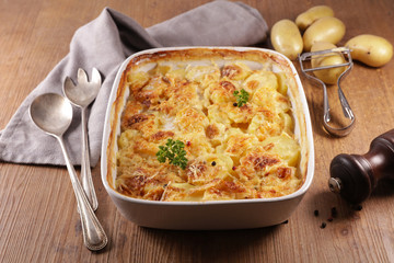 potato casserole with cream and cheese