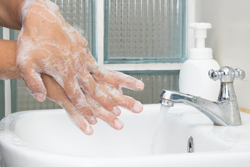 wash hand sanitizer soap protect virus bacteria contamination hygienic personal