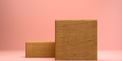 Minimalist abstract background, primitive geometrical figures, pastel colors, 3D render.