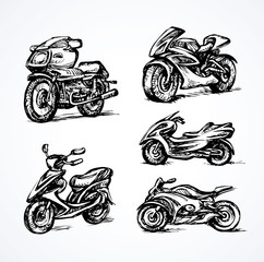 Motorcycle. Vector drawing