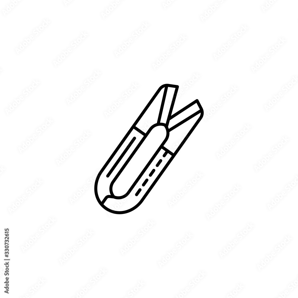Aufkleber scissors, sewing icon. simple line, outline vector elements of tailor for ui and ux, website or mobi