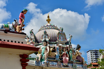 Hindu-Tempel in Singapur Chinatown