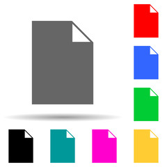 paper multi color style icon. Simple thin line, outline vector of web icons for ui and ux, website or mobile application