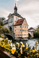 the great radhaus in Bamberg, which stands on a bridge.  beautifully staged with a long exposure...